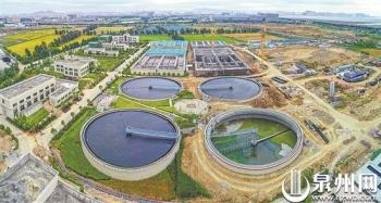 晉江市南港污水處理廠二期擴建工程部分設施開始投用